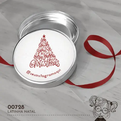 Latinha Adesivada Natal - 00728