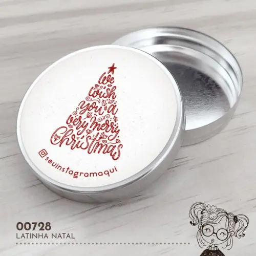 Latinha Adesivada Natal - 00728