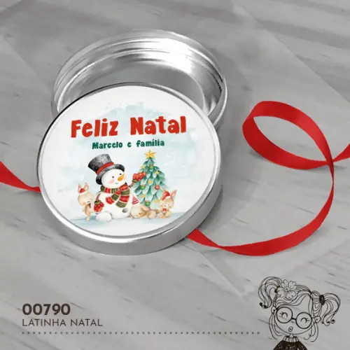 Latinha Adesivada Natal - 00790