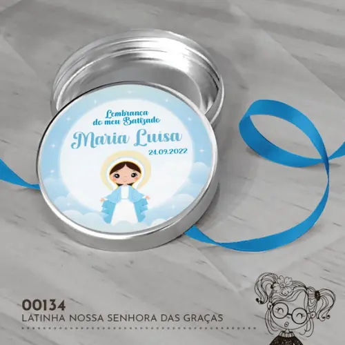Latinha Adesivada Nossa Senhoras das Graças - 00134