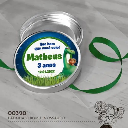 Latinha Adesivada o Bom Dinossauro - 00320