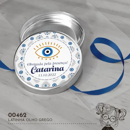 Latinha Adesivada Olho Grego - 00462