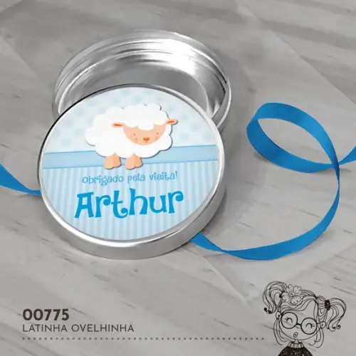 Latinha Adesivada Ovelhinha - 00775