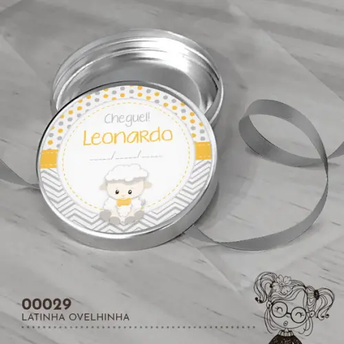 Latinha Adesivada Ovelhinha - 00029