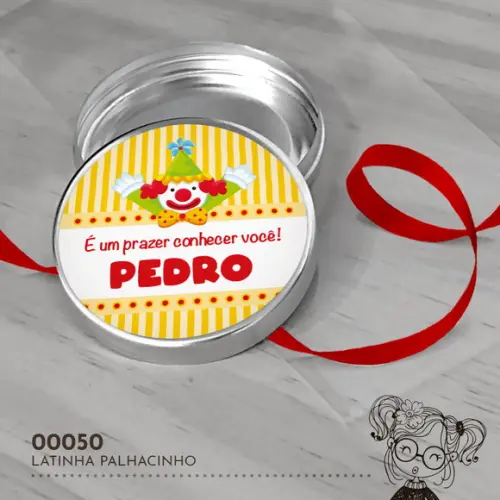 Latinha Adesivada Palhacinho - 00050