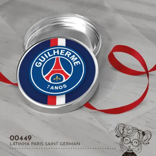 Latinha Adesivada Paris Saint German - 00449