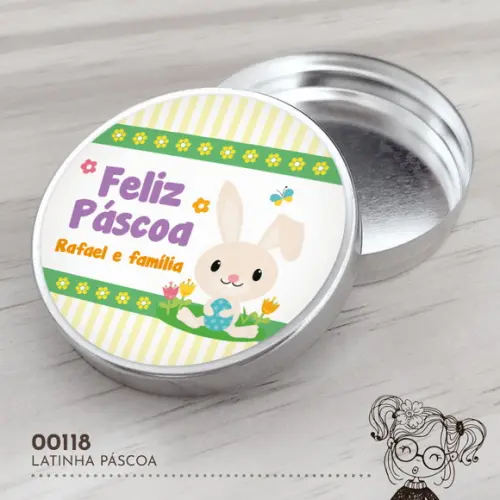 Latinha Adesivada Páscoa - 00118