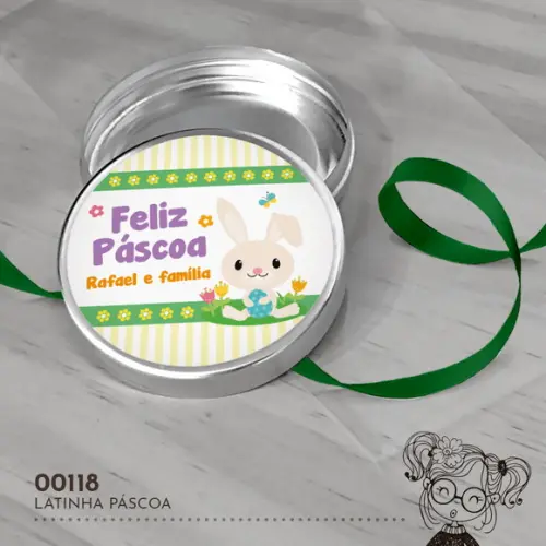 Latinha Adesivada Páscoa - 00118
