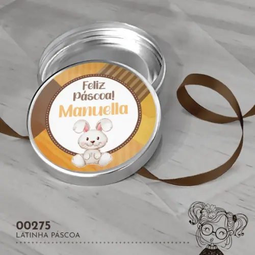 Latinha Adesivada Páscoa - 00275