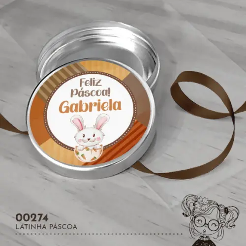Latinha Adesivada Páscoa - 00274