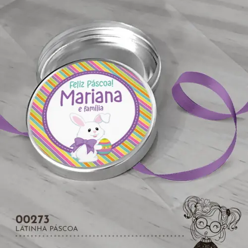 Latinha Adesivada Páscoa - 00273