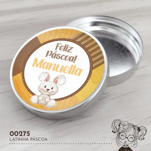Latinha Adesivada Páscoa - 00275