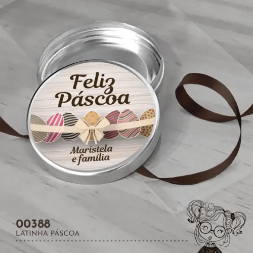 Latinha Adesivada Páscoa - 00388