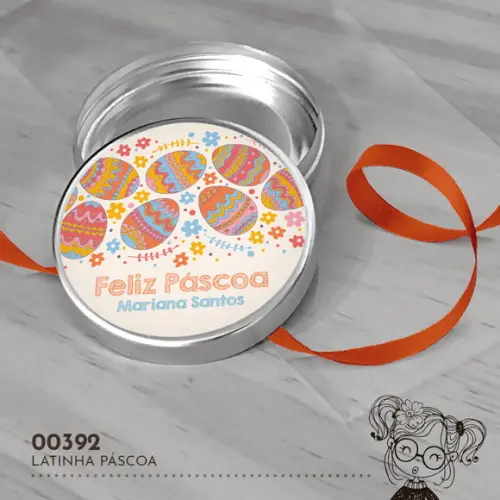 Latinha Adesivada Páscoa - 00392