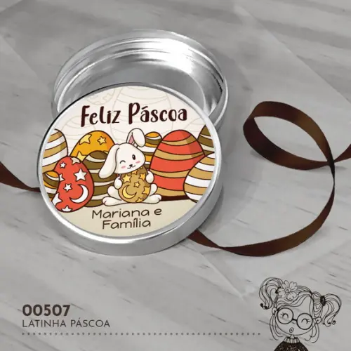 Latinha Adesivada Páscoa - 00507