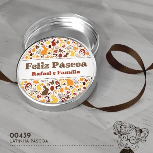 Latinha Adesivada Páscoa - 00439