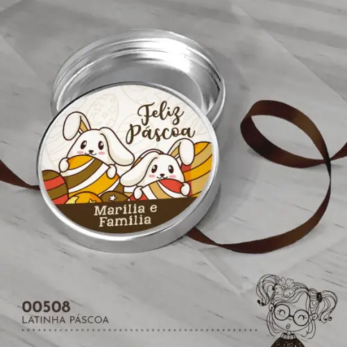 Latinha Adesivada Páscoa - 00508