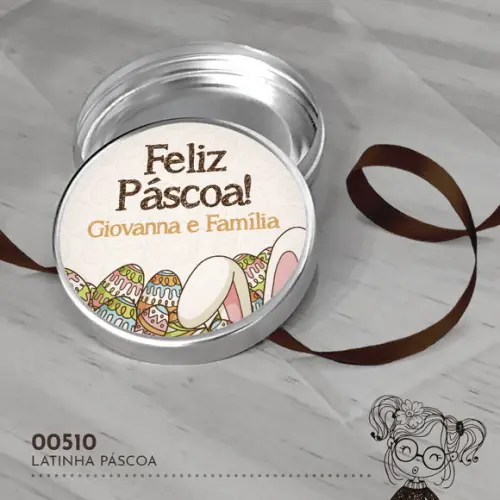 Latinha Adesivada Páscoa - 00510