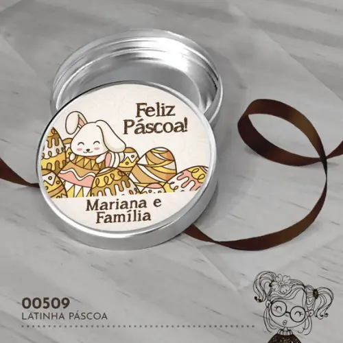 Latinha Adesivada Páscoa - 00509