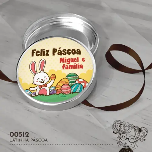 Latinha Adesivada Páscoa - 00512