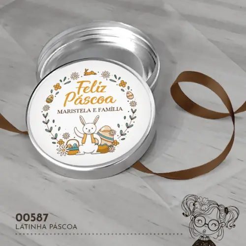 Latinha Adesivada Páscoa - 00587