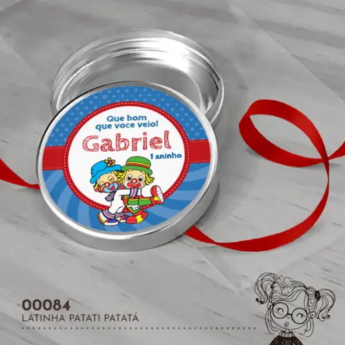 Latinha Adesivada Patati Patatá - 00084