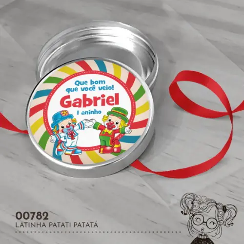 Latinha Adesivada Patati Patatá - 00782