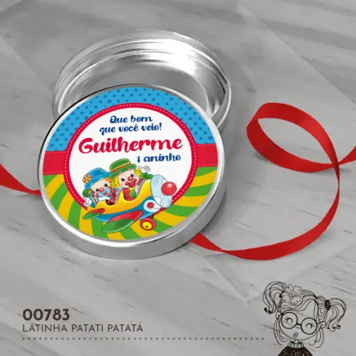 Latinha Adesivada Patati Patatá - 00783