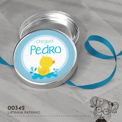 Latinha Adesivada Patinho - 00342