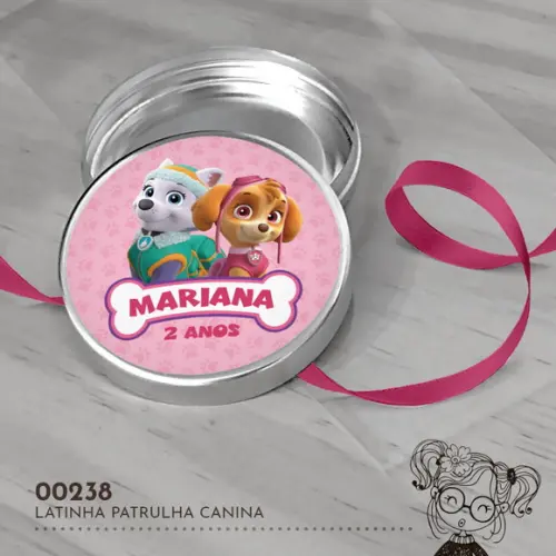 Latinha Adesivada Patrulha Canina - 00238