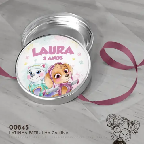 Latinha Adesivada Patrulha Canina - 00845