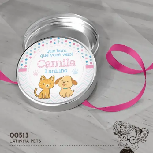 Latinha Adesivada Pets - 00513