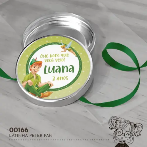 Latinha Adesivada Peter Pan - 00166