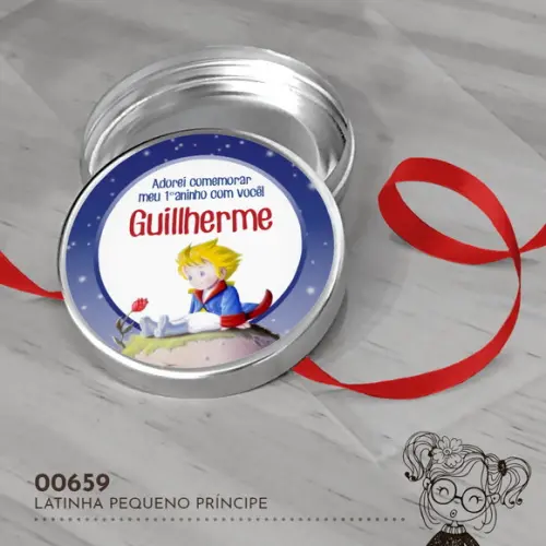 Latinha Adesivada Pequeno Príncipe - 00659