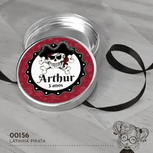 Latinha Adesivada Pirata - 00156