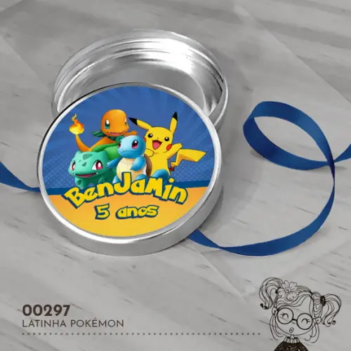 Latinha Adesivada Pokémon - 00297