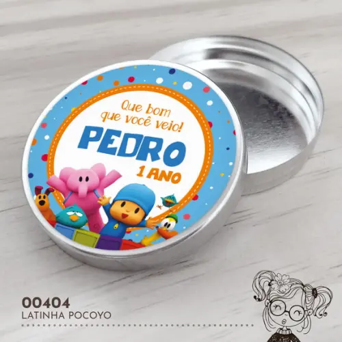 Latinha Adesivada Pocoyo - 00404