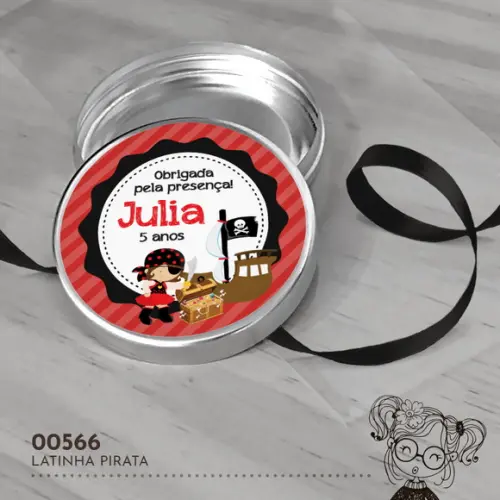 Latinha Adesivada Pirata - 00566