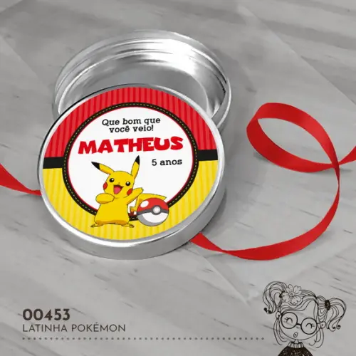 Latinha Adesivada Pokémon - 00453