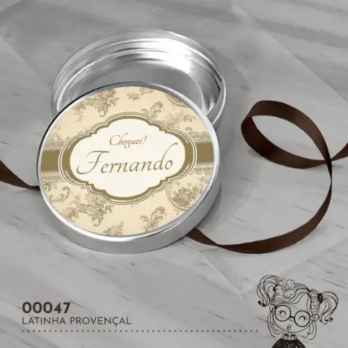 Latinha Adesivada Provençal - 00047
