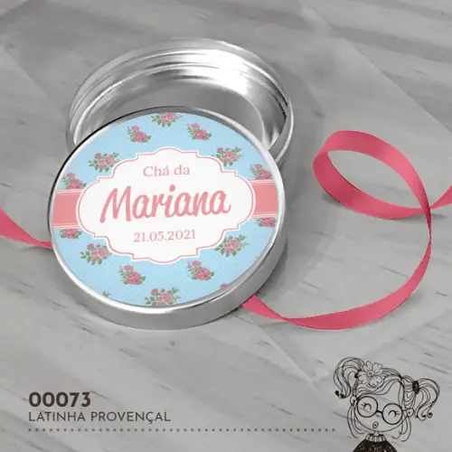 Latinha Adesivada Provençal - 00073