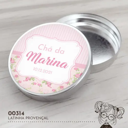 Latinha Adesivada Provençal - 00314