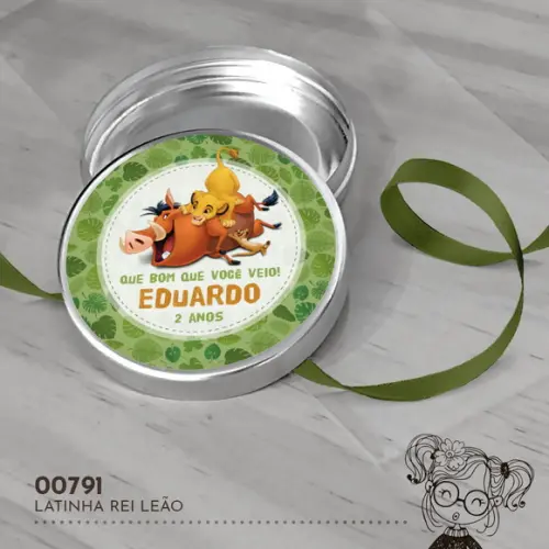 Latinha Adesivada Rei Leão - 00791