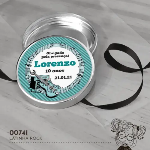 Latinha Adesivada Rock - 00741
