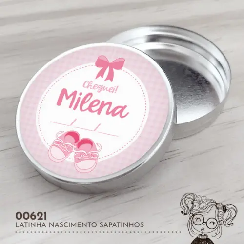 Latinha Adesivada Sapatinhos - 00621