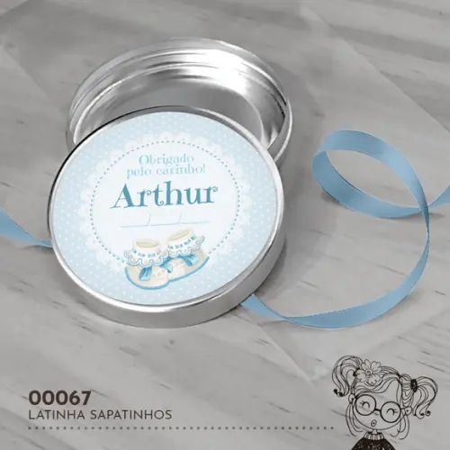 Latinha Adesivada Sapatinhos - 00067