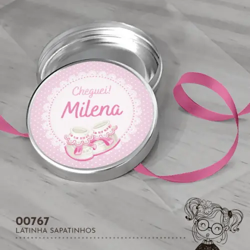 Latinha Adesivada Sapatinhos - 00767