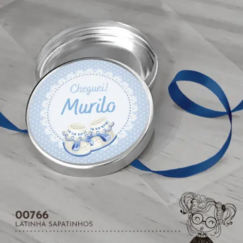 Latinha Adesivada Sapatinhos - 00766