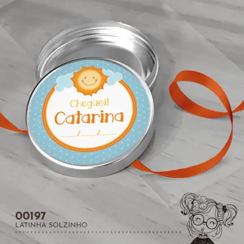 Latinha Adesivada Solzinho - 00197