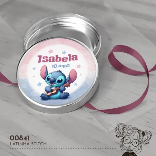 Latinha Adesivada Stitch - 00841